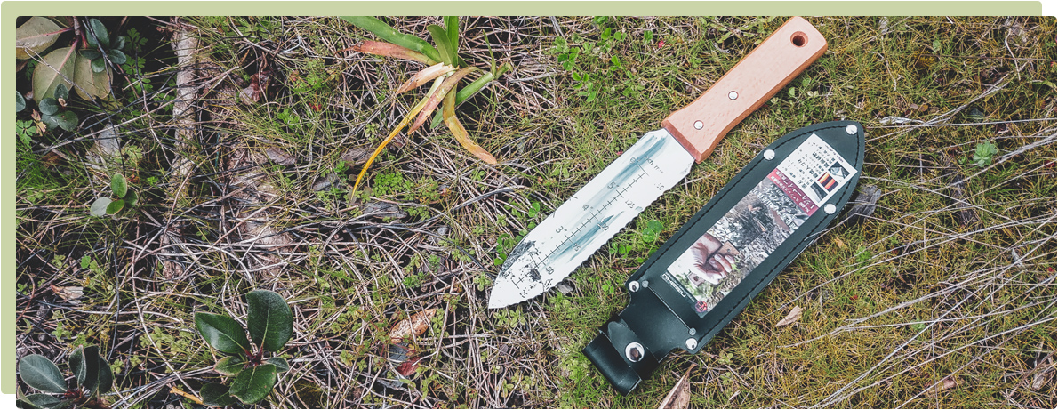 The Nisaku Hori Hori Knife available at Gubba Products